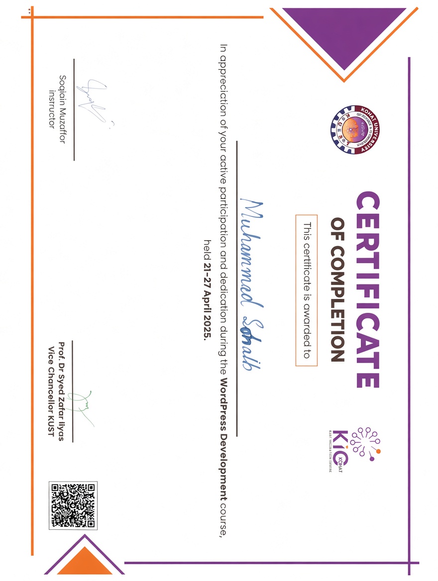 WordPress Certificate